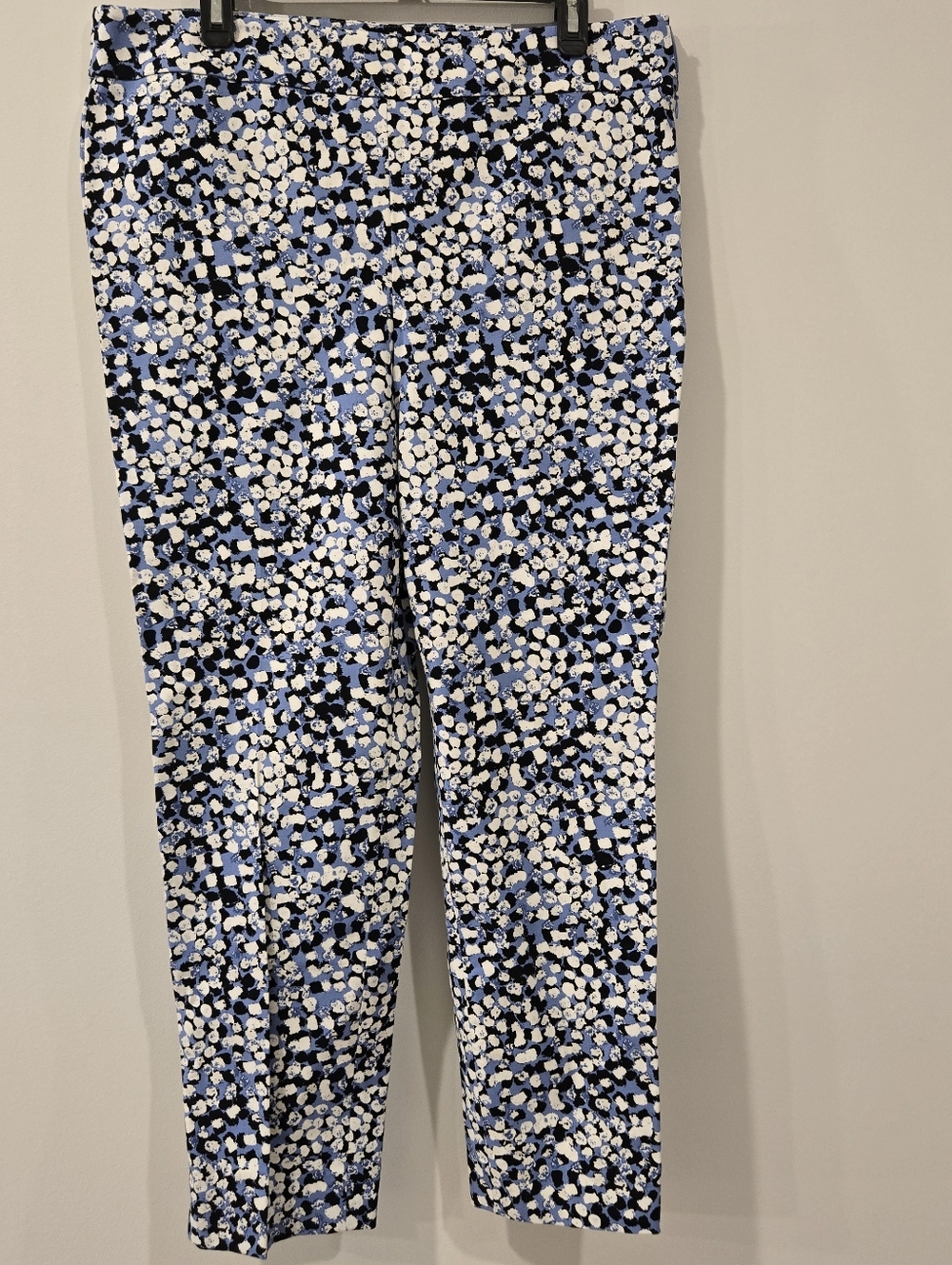 NEW Talbots Chatham Ankle Pants Sz 14 Skinny Leg Great Print Casual Comfy